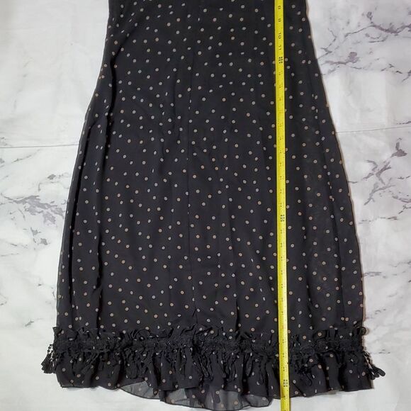 Urban Outfitters Black & Tan Dot MIDI - Picture 6 of 8